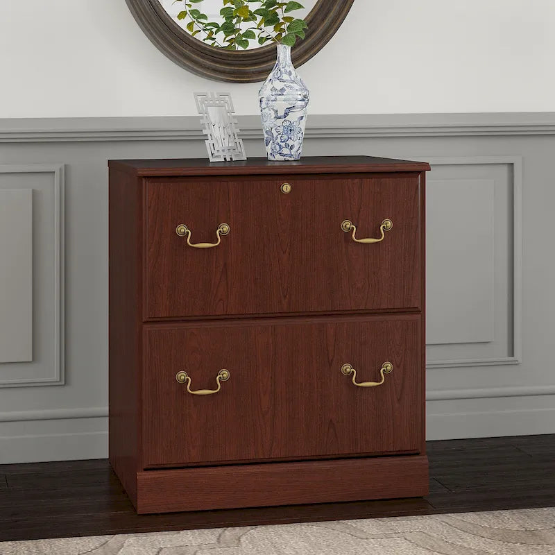 Meuble classeur latéral Bush Furniture Saratoga, en Merisier récolte