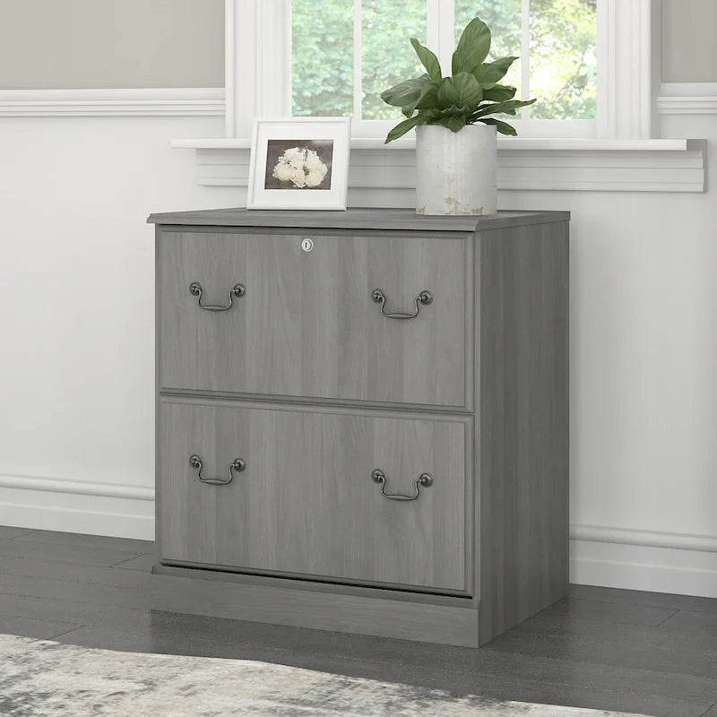 Meuble classeur latéral Bush Furniture Saratoga, en Merisier récolte