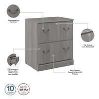 Meuble classeur latéral Bush Furniture Saratoga, en Merisier récolte