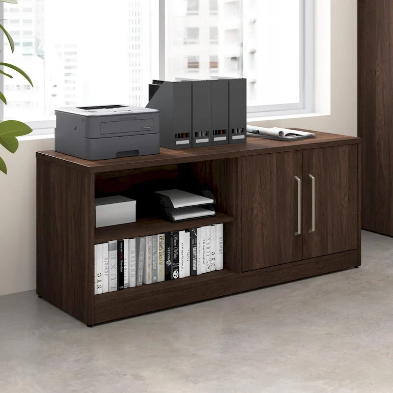 Meuble de rangement bas Bush Business Furniture Vista avec portes et étagères