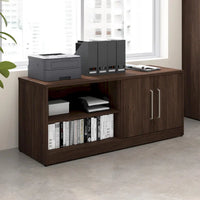 Meuble de rangement bas Bush Business Furniture Vista avec portes et étagères
