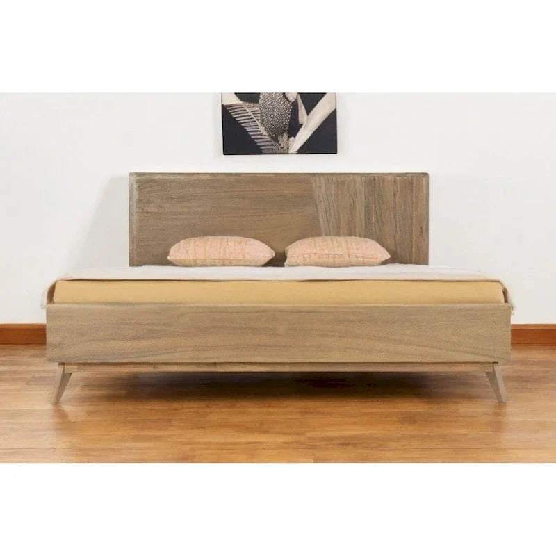 Cadre de lit Queen en bois naturel HomeRoots