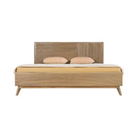 Cadre de lit Queen en bois naturel HomeRoots