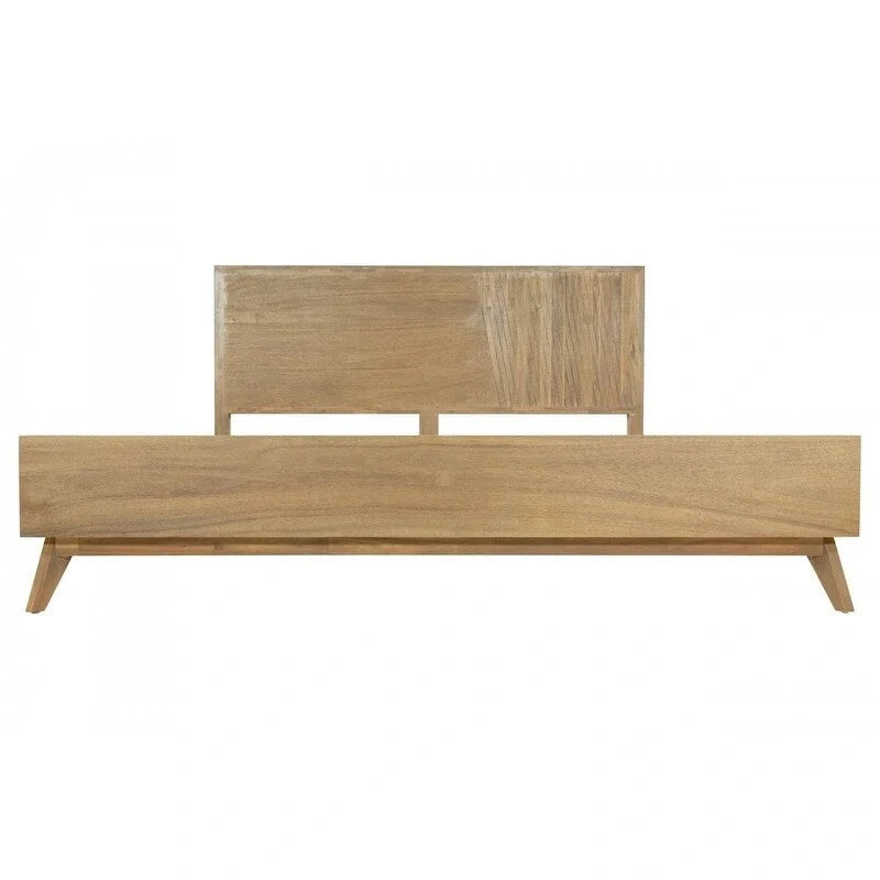 Cadre de lit Queen en bois naturel HomeRoots