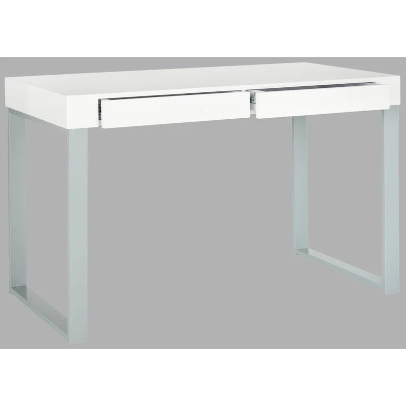 Bureau SAFAVIEH Barton blanc/gris