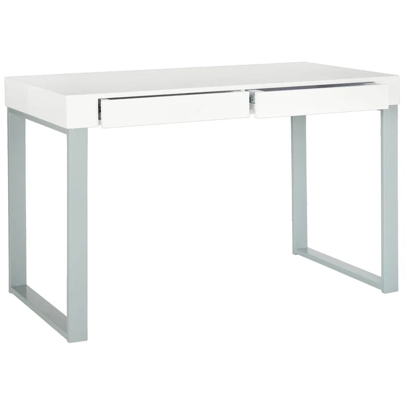 Bureau SAFAVIEH Barton blanc/gris