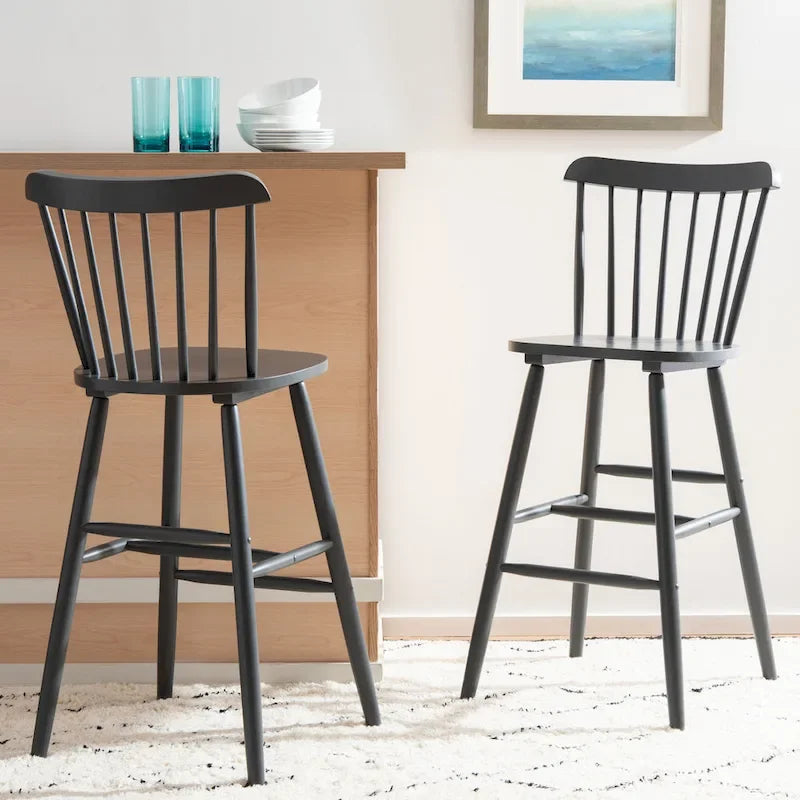 Tabourets de bar style ferme à barreaux SAFAVIEH Galena 30 pouces (lot de 2) - 20L x 20P x 43H