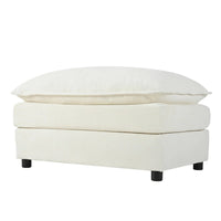 109,45 Canapé sectionnel modulaire en U rembourré en chenille avec coussins double couche, combinaison DIY