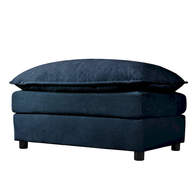 109,45 Canapé sectionnel modulaire en U rembourré en chenille avec coussins double couche, combinaison DIY