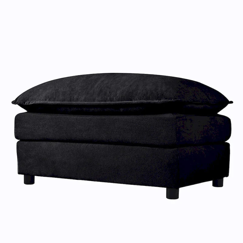 109,45 Canapé sectionnel modulaire en U rembourré en chenille avec coussins double couche, combinaison DIY