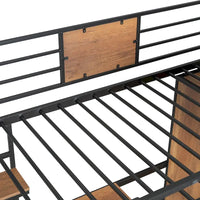 Lit mezzanine taille Twin avec bureau en L et penderie