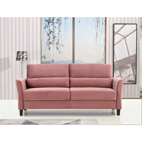 77.95 Canapé de salon rembourré à accoudoirs inclinés, style moderne du milieu du siècle