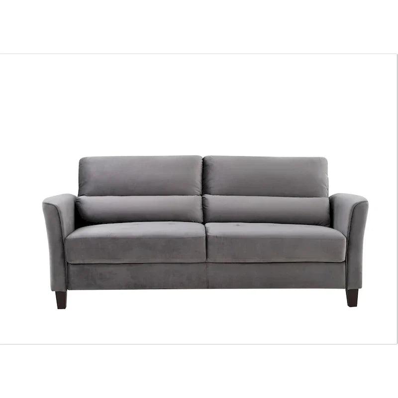 77.95 Canapé de salon rembourré à accoudoirs inclinés, style moderne du milieu du siècle