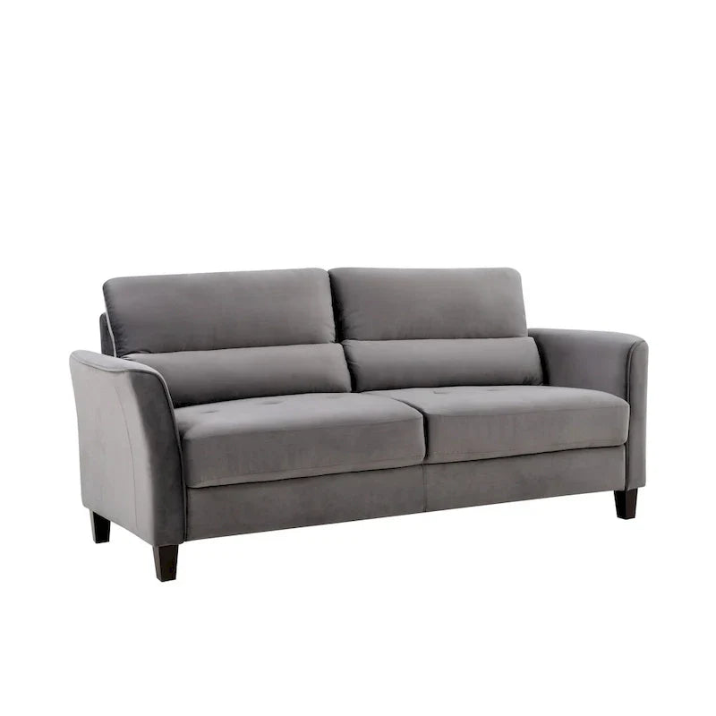 77.95 Canapé de salon rembourré à accoudoirs inclinés, style moderne du milieu du siècle
