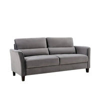 77.95 Canapé de salon rembourré à accoudoirs inclinés, style moderne du milieu du siècle