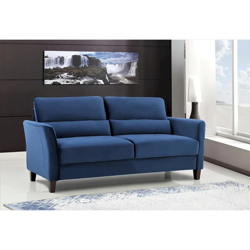 77.95 Canapé de salon rembourré à accoudoirs inclinés, style moderne du milieu du siècle