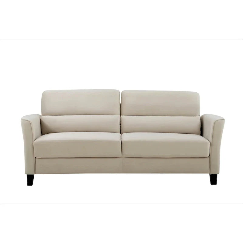 77.95 Canapé de salon rembourré à accoudoirs inclinés, style moderne du milieu du siècle