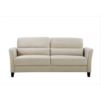 77.95 Canapé de salon rembourré à accoudoirs inclinés, style moderne du milieu du siècle