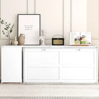 Lit escamotable taille Queen avec bureau pivotant