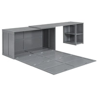 Lit escamotable taille Queen avec bureau pivotant