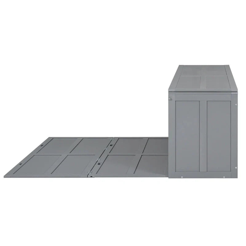 Lit escamotable taille Queen avec bureau pivotant
