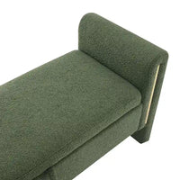 Christopher Knight Home - Banc de rangement de bout de lit Athena moderne en tissu Teddy avec accoudoirs