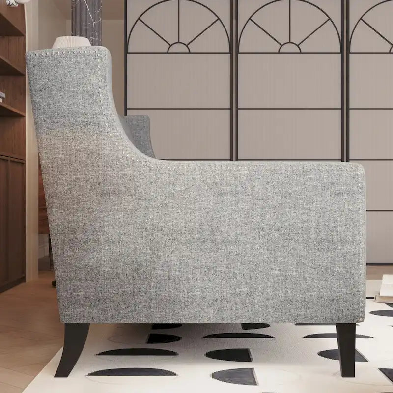 Canapé 3 places en tissu Naro Mid-Century Modern avec dossier capitonné de Christopher Knight Home