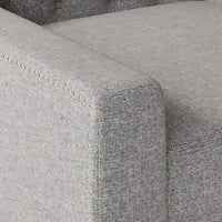 Canapé 3 places en tissu Naro Mid-Century Modern avec dossier capitonné de Christopher Knight Home