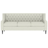 Canapé 3 places en tissu Naro Mid-Century Modern avec dossier capitonné de Christopher Knight Home
