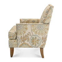GDFStudio - Fauteuil d'appoint moderne Bella pour salon avec pieds en bouleau et revêtement en tissu confortable