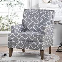 GDFStudio - Fauteuil d'appoint moderne Bella pour salon avec pieds en bouleau et revêtement en tissu confortable