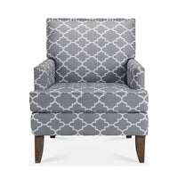 GDFStudio - Fauteuil d'appoint moderne Bella pour salon avec pieds en bouleau et revêtement en tissu confortable