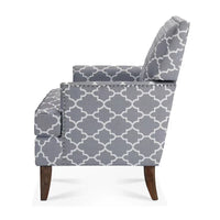 GDFStudio - Fauteuil d'appoint moderne Bella pour salon avec pieds en bouleau et revêtement en tissu confortable
