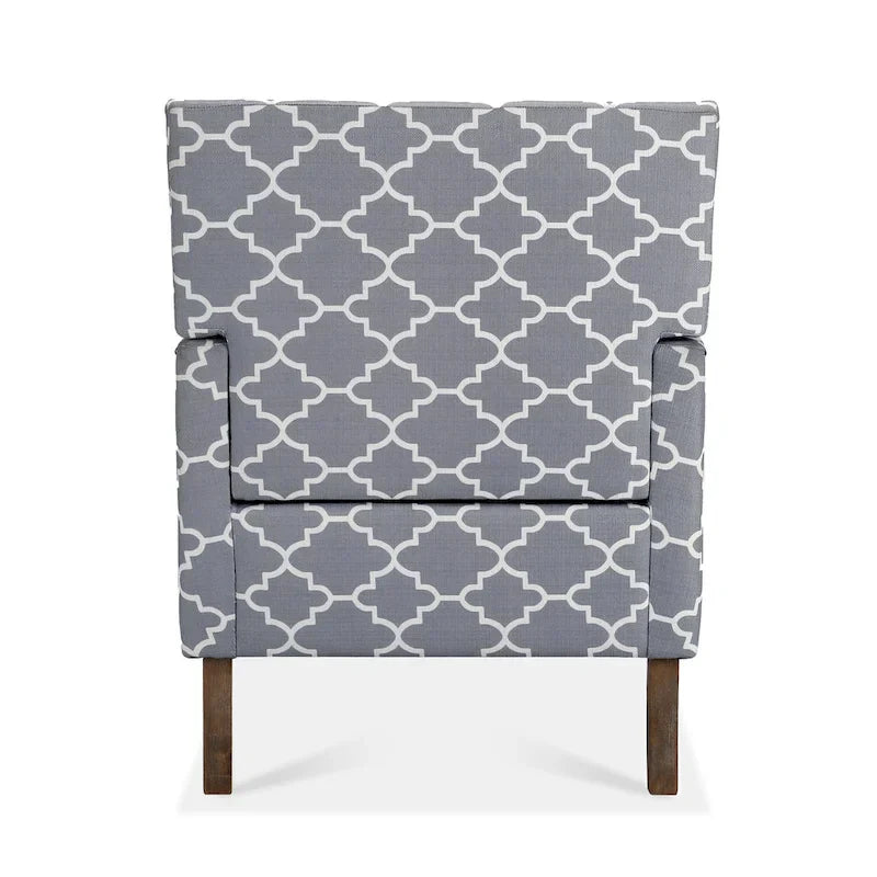 GDFStudio - Fauteuil d'appoint moderne Bella pour salon avec pieds en bouleau et revêtement en tissu confortable