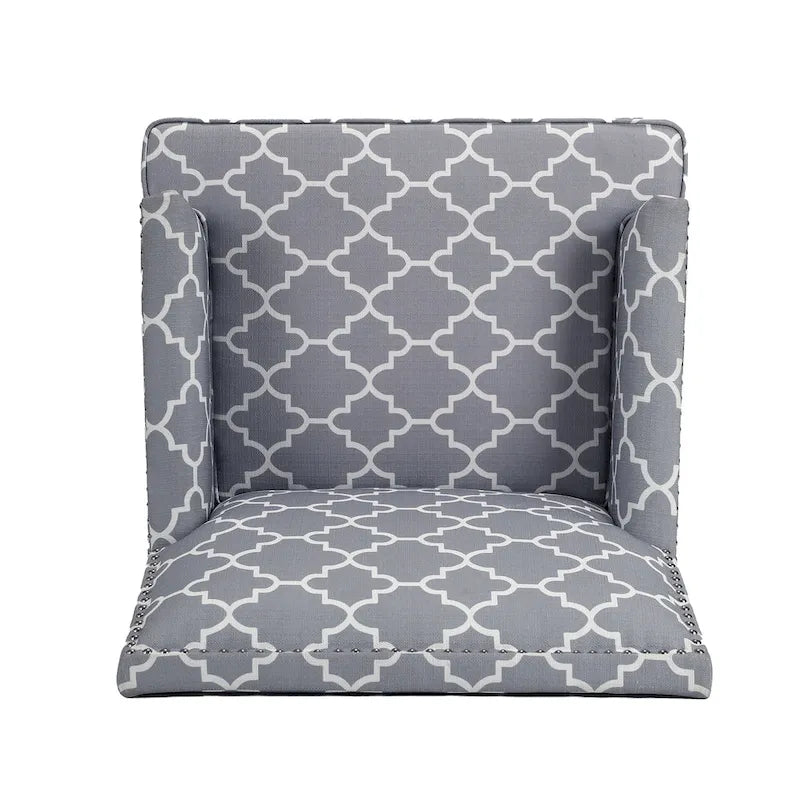 GDFStudio - Fauteuil d'appoint moderne Bella pour salon avec pieds en bouleau et revêtement en tissu confortable