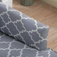 GDFStudio - Fauteuil d'appoint moderne Bella pour salon avec pieds en bouleau et revêtement en tissu confortable