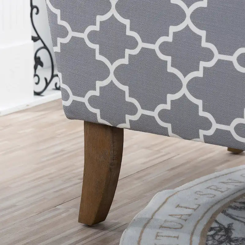 GDFStudio - Fauteuil d'appoint moderne Bella pour salon avec pieds en bouleau et revêtement en tissu confortable