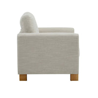 Christopher Knight Home - Fauteuil rembourré Harmonia avec cadre en bois massif et coussins moelleux