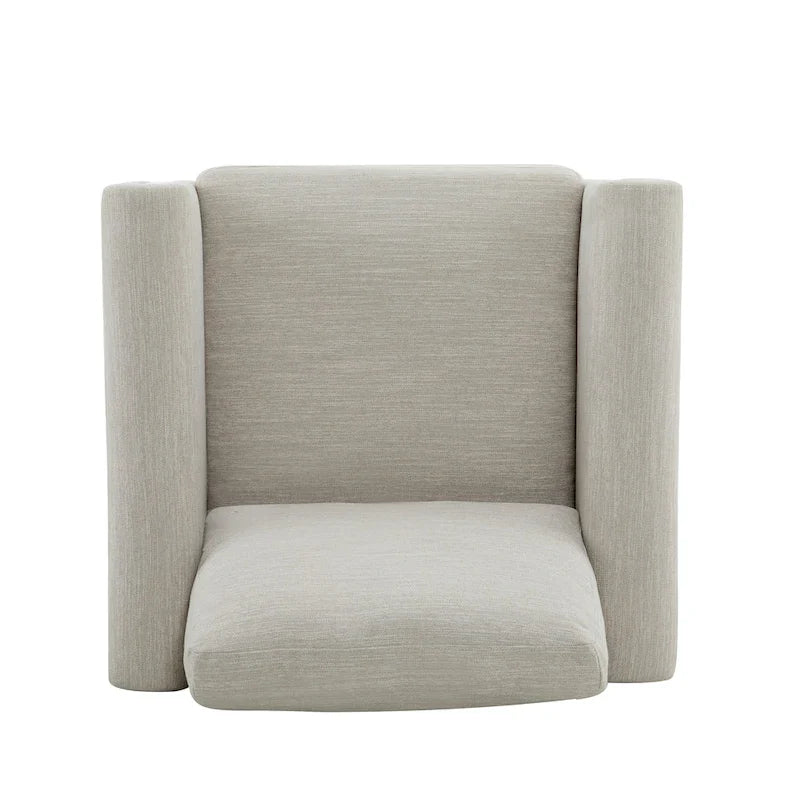 Christopher Knight Home - Fauteuil rembourré Harmonia avec cadre en bois massif et coussins moelleux