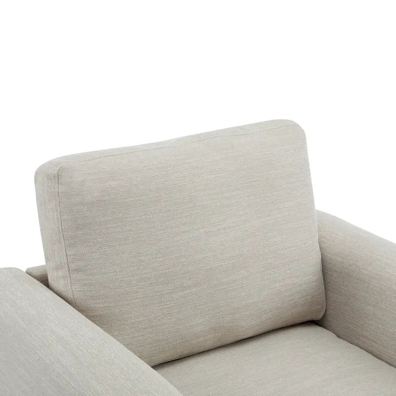Christopher Knight Home - Fauteuil rembourré Harmonia avec cadre en bois massif et coussins moelleux
