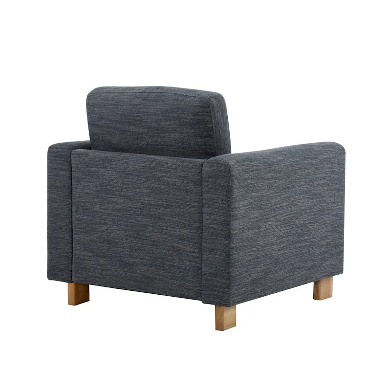Christopher Knight Home - Fauteuil rembourré Harmonia avec cadre en bois massif et coussins moelleux