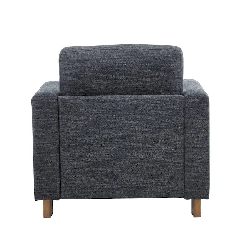 Christopher Knight Home - Fauteuil rembourré Harmonia avec cadre en bois massif et coussins moelleux