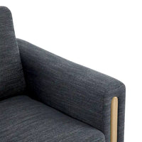 Christopher Knight Home - Fauteuil rembourré Harmonia avec cadre en bois massif et coussins moelleux