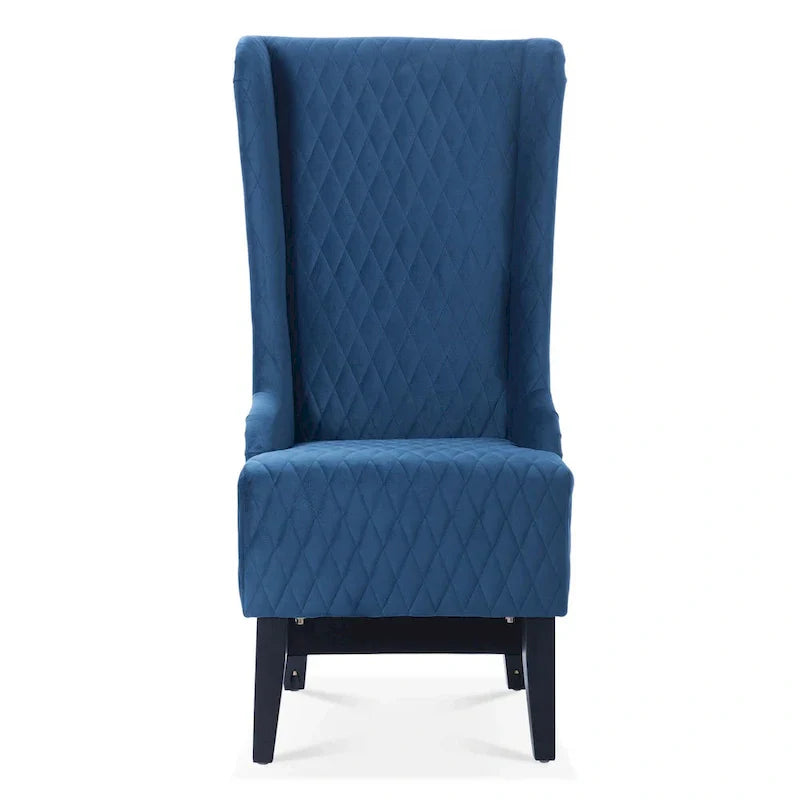 Christopher Knight Home - Fauteuil à oreilles haut de dossier en velours Evelyn avec pieds en bois