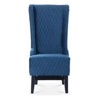 Christopher Knight Home - Fauteuil à oreilles haut de dossier en velours Evelyn avec pieds en bois