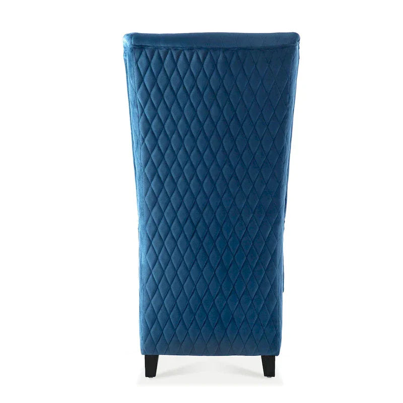 Christopher Knight Home - Fauteuil à oreilles haut de dossier en velours Evelyn avec pieds en bois