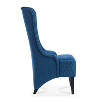 Christopher Knight Home - Fauteuil à oreilles haut de dossier en velours Evelyn avec pieds en bois