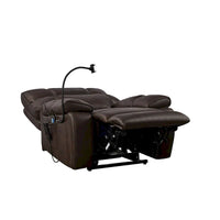 Christopher Knight Home - Fauteuil Élévateur Inclinable avec Doubles Moteurs, Massage, Chaleur, Porte-Gobelets et Support Téléphone Réglable
