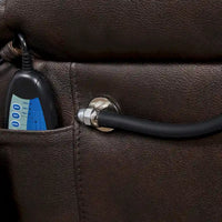 Christopher Knight Home - Fauteuil Élévateur Inclinable avec Doubles Moteurs, Massage, Chaleur, Porte-Gobelets et Support Téléphone Réglable