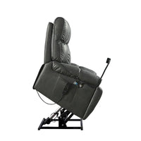 Christopher Knight Home - Fauteuil Élévateur Inclinable avec Doubles Moteurs, Massage, Chaleur, Porte-Gobelets et Support Téléphone Réglable